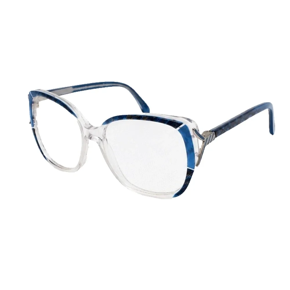 OLEG CASSINI OC 100 BLUE CLEAR WOMENS EYEGLASSES FRAMES 55-18-135